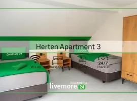 Livemore24 - Apartment 3 in Herten 24-7 Check-in W-Lan