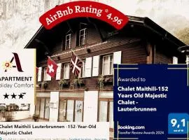 Chalet Maithili Lauterbrunnen -152-Year-Old Majestic Chalet
