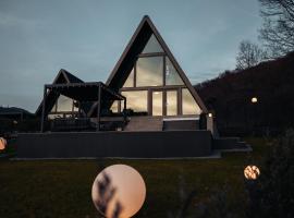 Twin Vista A-Frame Cabins，索瓦塔的木屋
