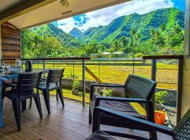 Studio Tropical - climatisé - vue mer et montagnes - canoes et paddle offerts ! Teahupo'o Lodge Tahiti