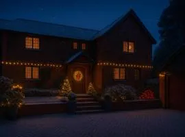 Traditional English house for magic Christmas time