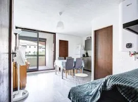 Studio refait neuf, petit déjeuner compris, 4 personnes, terrasse, parking privé