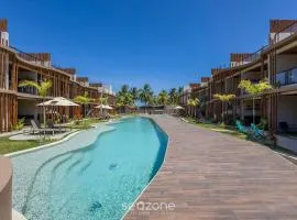 Apartamentos em Cond. com Piscina em Frente à Praia - NVB
