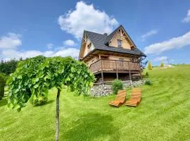 Pocztówka z Mizernej, domki z widokiem na Tatry, 1 km od Velo Czorsztyn, Jezioro Czorsztyńskie, rowery, cisza, spokój