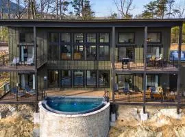 Modern Smoky Mountain Stay With Two Decks Plunge Pool Game Room Overlook Lodge by AvantStay