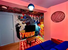 Voyage au Japon - Appart thématique et borne rétro