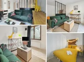 Studio rénové, calme, commerces & RER à 5 min