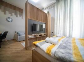 Ivi Central Apartments, camera con cucina a Novi Sad