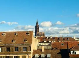Studio bohème avec vue sur la cathédrale