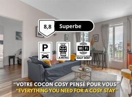 Cosy & Lumineux 6 min PARIS La Défense 5 pers PARKING, hotel en Suresnes