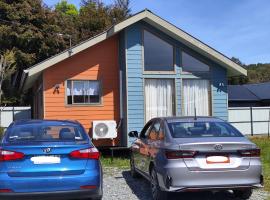 Cabaña Coigües Balneario Punta de Lapas, hotel v destinaci Quellón