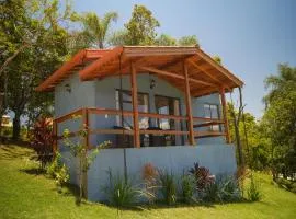 Chalé com vista para montanhas, hidro e piscina em Socorro - Refúgio Campestre - Beija-flor