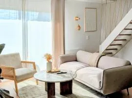 Duplex Lomy vue sur le port avec Sauna-balneo-5mn plage