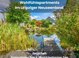 Schäfers Wohlfühlapartments - moderne und stilvolle Ferienwohnungen zwischen Störmthaler & Markkleeberger See, nahe Leipzig, ξενοδοχείο σε Grossposna
