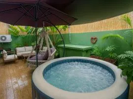 Cozy private jacuzzi spa apartment
