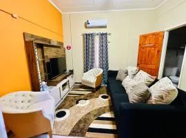 Oceanfront 3BR Comfort Apartment with AC, Wifi and Backup Power