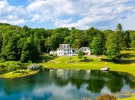 Secluded Berkshires Estate Private PondPoolTheater Gym Sunny Pond