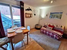 Studio cabine à 200m pistes, bain, balcon - FR-1-771-80