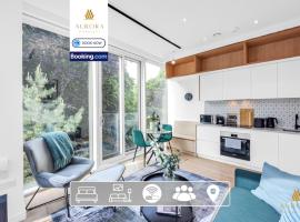 2BDR Apartment By Aurora WorkNest Short Lets & Serviced Accommodation London With Fitness Centre & Parking, hotel din Kew Bridge