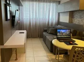 Flat Beach Class Excelsior - Apto Completo para 4 pessoas vista rio e mar