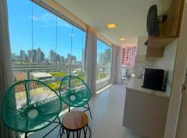 Apto c/ parrilla a 450 m del mar, Perequê SRF0601