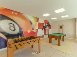 Aptos em condomínio com lazer completo a 450 m da praia - VARs