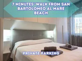 7 min from the sea, close to the historic centre