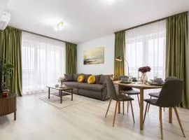 GREEN FOREST ApArt Hotel - DeLuxe Apartment with Balcony, Free Parking, near AMAZONIA