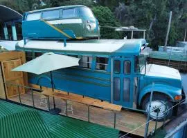 Rooftop Converted School Bus
