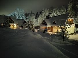 GLICZAROWA OSADA, Chata 18 osób, Domek 8 osób NA WYŁĄCZNOŚĆ, 8 sypialni z łazienkami, spokój, przyroda, wyjątkowe miejsce, hotel in Gliczarów