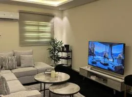 شقة غرفتين نوم وصالة أنيقه