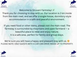 Siruvani Farm Stay Near Isha Yoga Adiyogi