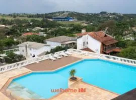 Apto em Serra Negra com Piscina e Churrasqueira
