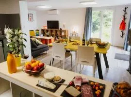 Appartement rétro nature avec jardin 15 min Toulouse centre