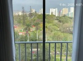 Cozy apartment overlooking Parque de las Aguas