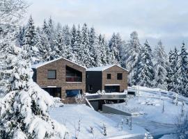 Modernes Architektur-Chalet mit Alpenpanorama, hotel in Bürserberg