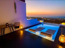 Salida Del Sol Santorini: &Eacute;xo Goni&aacute; şehrinde bir apart otel