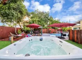 Relax at Serenity Heated Pool Spa BBQ Near Beach