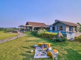 SaffronStays Ashfield - 5BHK Eco-Farmhouse with Pools, Jacuzzi, Lawn & Games Room