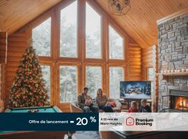 Bee Private Hot Tub Sauna Ski, Snowshoes, Hotel in Mille-Isles