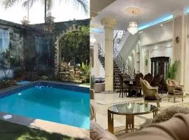 Villa with coverable warm private pool in zayd compound