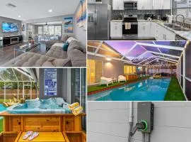 Pool Hot Tub Massage Chair Free EV Charger 5 Mins to Beaches!