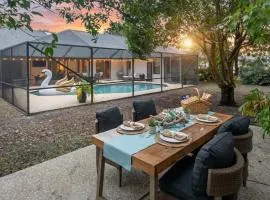 New Pool Home Family Escape - 8 Min Beach