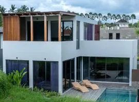 Glass House 2BR Villa in Rice Filed, Ubud