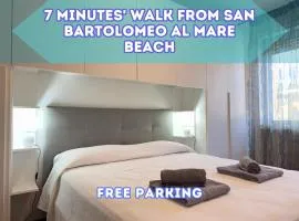 7 min from the sea, close to the historic centre