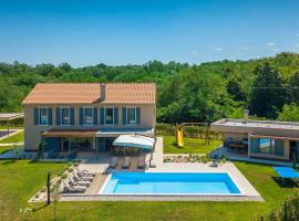 Modern villa Pinca with pool and grill in Vizinada, Hotel in Lašći