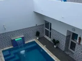 maison avec piscinne 350 m de la plage de Mahdia Rejiche TUNISIE