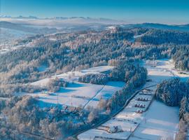 Kompleks Gazd&oacute;wka - Domki Rabka-Zdr&oacute;j，位于Ponice的带热水浴缸的酒店