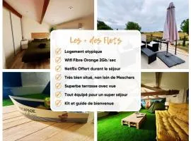 Les Flots de Barzan Appartement atypique avec vue mer