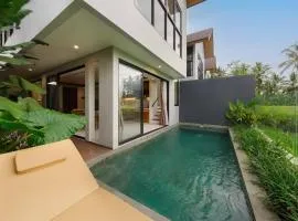 Private 2BR Oasis, Pool & Ubud Rice Field Edge